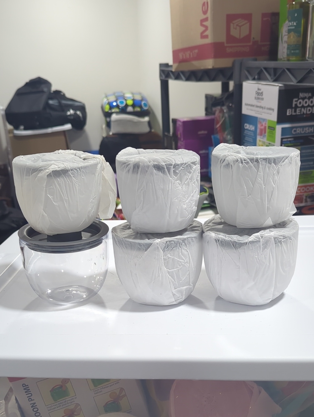 S'well White Plastic Food Storage Jars with Lids - Set of 6